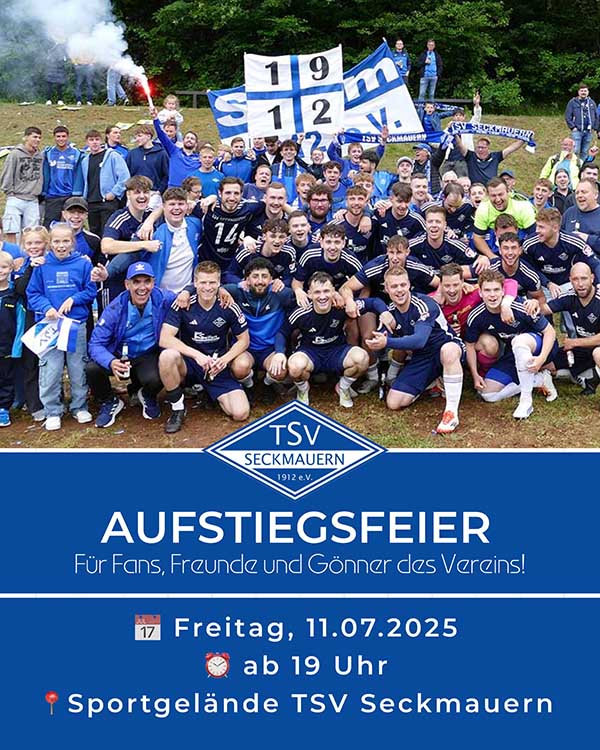 aufstiegsfeier 2025 gl plakat